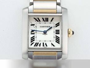 Thumbnail von Cartier Tank Française Medium Edelstahl Gelbgold 750 W51006q4 Stahl Gold Steel 18kt Yellow Gold