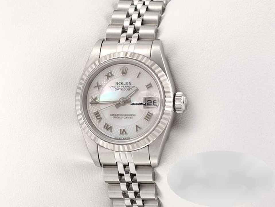  Rolex Lady-Datejust Edelstahl Weissgold 750 2003 Perlmutt Automatik Stahl Gold 