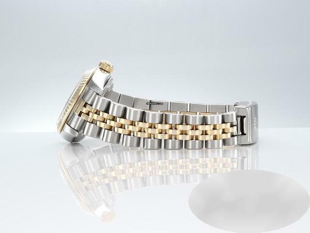 Thumbnail von Rolex Oyster Perpetual 26 26mm 1996 Edelstahl Gelbgold 750 Automatik Stahl Stainless Steel 18kt Yellow Gold Jubilé-band Chronometer Oyster White Dial