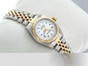 Thumbnail von Rolex Oyster Perpetual 26 26mm 1996 Edelstahl Gelbgold 750 Automatik Stahl Stainless Steel 18kt Yellow Gold Jubilé-band Chronometer Oyster White Dial