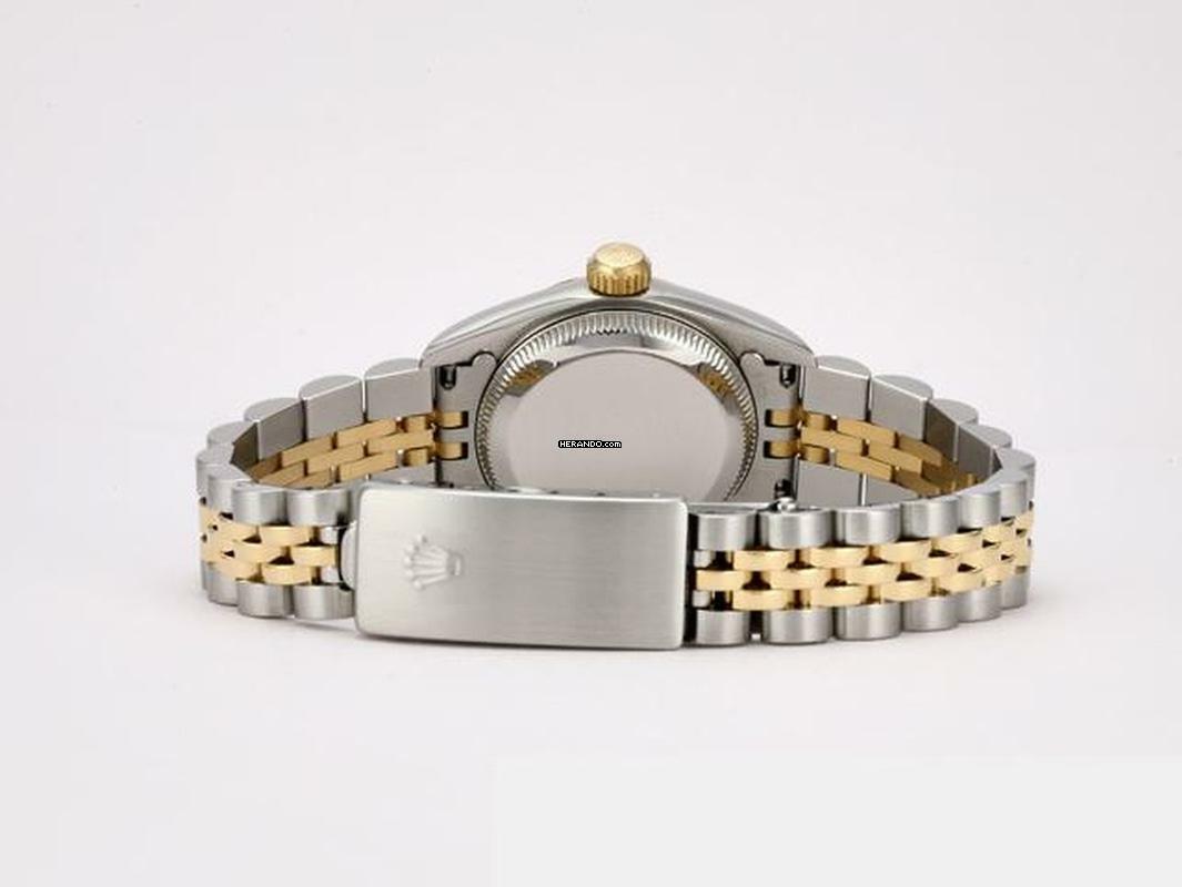 Thumbnail von Rolex Oyster Perpetual 26 26mm 1996 Edelstahl Gelbgold 750 Automatik Stahl Stainless Steel 18kt Yellow Gold Jubilé-band Chronometer Oyster White Dial