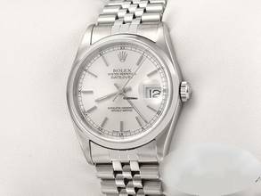 Thumbnail von Rolex Datejust 36 36mm 16200 Edelstahl 2000 Automatik Herren Damen Stahl Stainless Steel Jubilé-band Chronometer Oyster White Dial