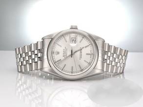 Thumbnail von Rolex Datejust 36 36mm 16200 Edelstahl 2000 Automatik Herren Damen Stahl Stainless Steel Jubilé-band Chronometer Oyster White Dial