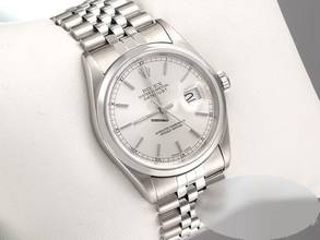 Thumbnail von Rolex Datejust 36 36mm 16200 Edelstahl 2000 Automatik Herren Damen Stahl Stainless Steel Jubilé-band Chronometer Oyster White Dial