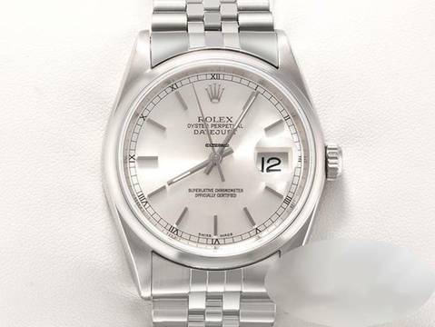  Rolex Datejust 36 36mm 16200 Edelstahl 2000 Automatik Herren Damen Stahl Stainless Steel Jubilé-band Chronometer Oyster White Dial 
