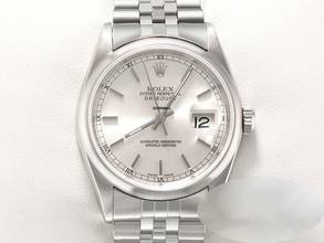 Thumbnail von Rolex Datejust 36 36mm 16200 Edelstahl 2000 Automatik Herren Damen Stahl Stainless Steel Jubilé-band Chronometer Oyster White Dial