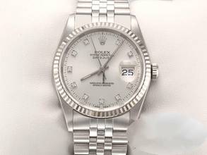 Thumbnail von Rolex Datejust 36 36mm 16234 Stahl Weissgold 750 Diamanten Automatik