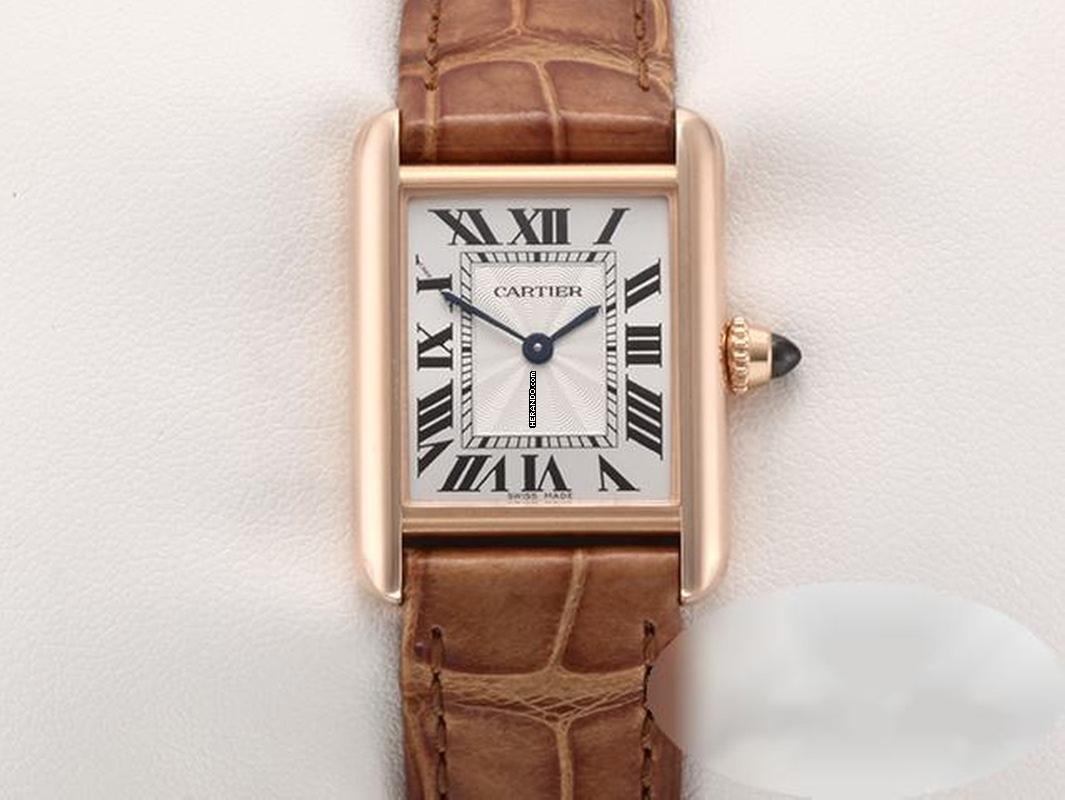  Cartier Tank Louis Cartier Kleines Modell Rosegold 750 2024 Wgta0010 Handaufzug 18kt Rose Gold 