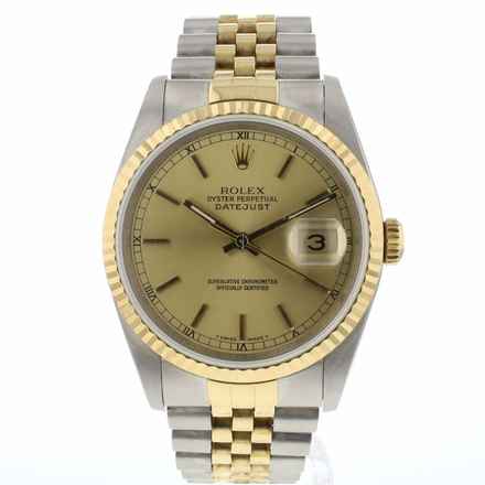  Rolex Datejust 36 Steel/Gold Champagne Dial 