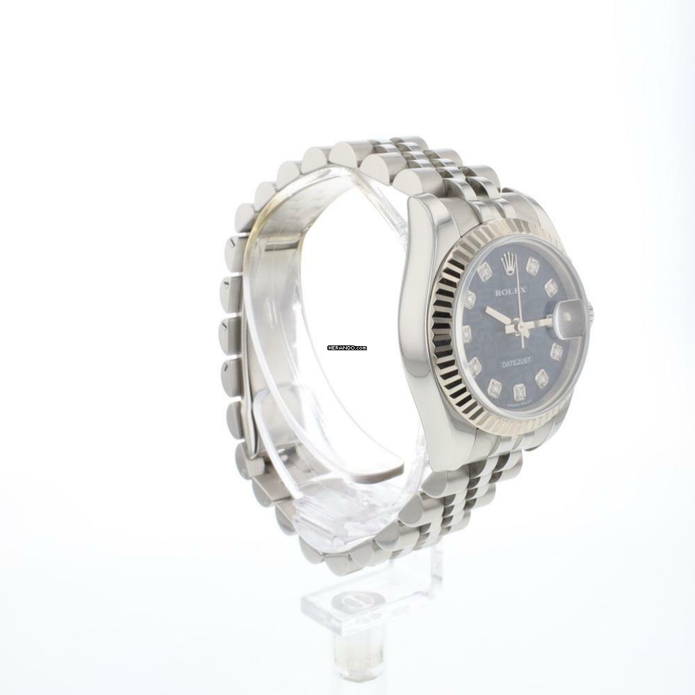 Thumbnail von Rolex Lady-Datejust 26 Steel Jubilee Blue Logo Diamond Dial
