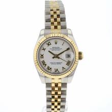 Thumbnail von Rolex Lady-Datejust 26 Jubilee Steel/Gold White Roman Dial
