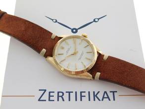 Thumbnail von Rolex Oyster Perpetual 34 Herrenuhr / Mid Size massiv 18 Kt Gelbgold 34 mm v 1969 im Top Zustand