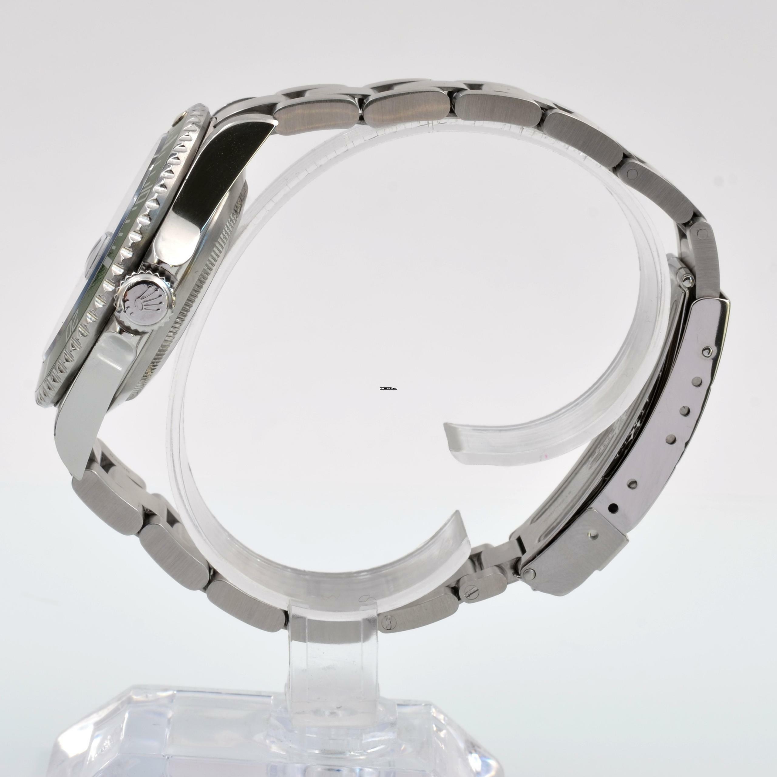 Thumbnail von Rolex Submariner Date 16610LV MK1 Kermit Fat Four bezel Full Set 2003