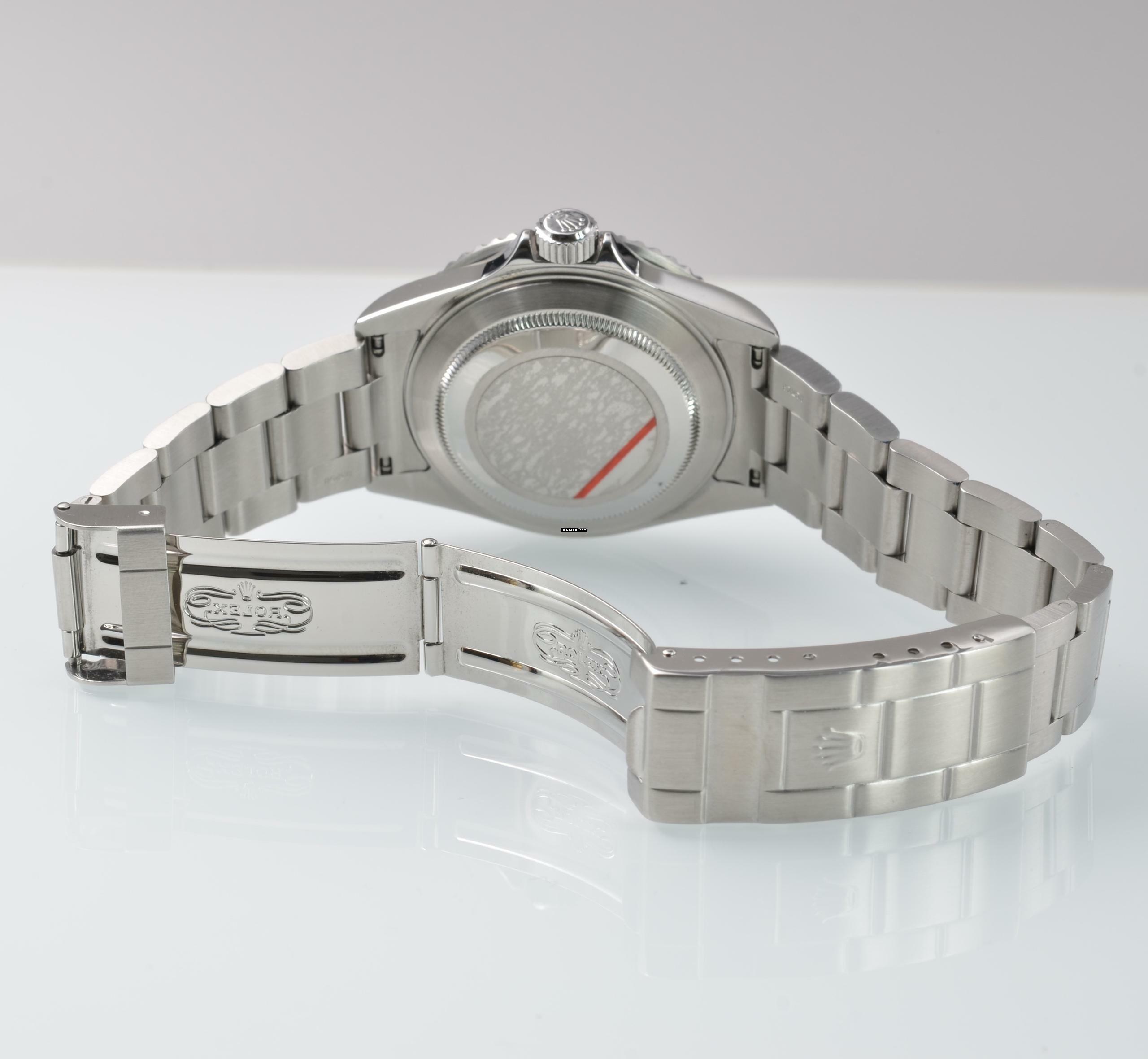 Thumbnail von Rolex Submariner Date 16610LV MK1 Kermit Fat Four bezel Full Set 2003