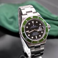 Thumbnail von Rolex Submariner Date 16610LV MK1 Kermit Fat Four bezel Full Set 2003