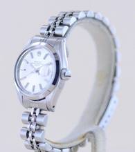 Thumbnail von Rolex Oyster Perpetual Lady Date silver index dial Jubiléband 26mm polished Bezel