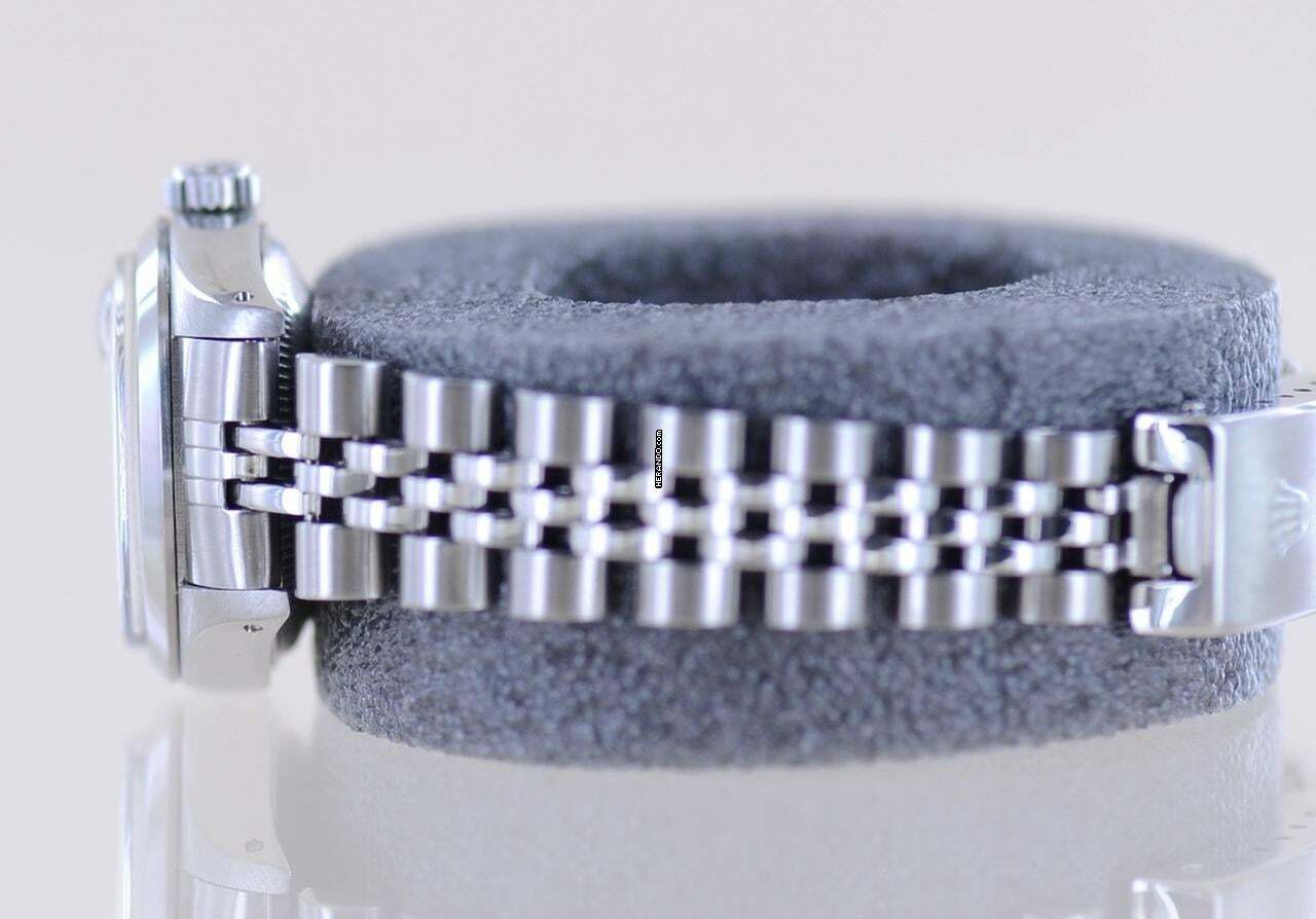 Thumbnail von Rolex Oyster Perpetual Lady Date silver index dial Jubiléband 26mm polished Bezel