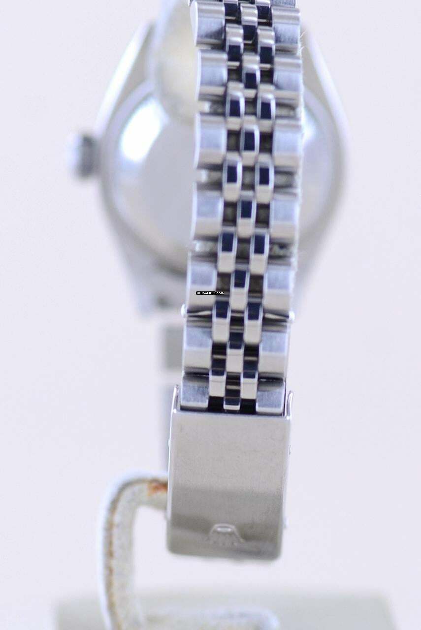 Thumbnail von Rolex Oyster Perpetual Lady Date silver index dial Jubiléband 26mm polished Bezel