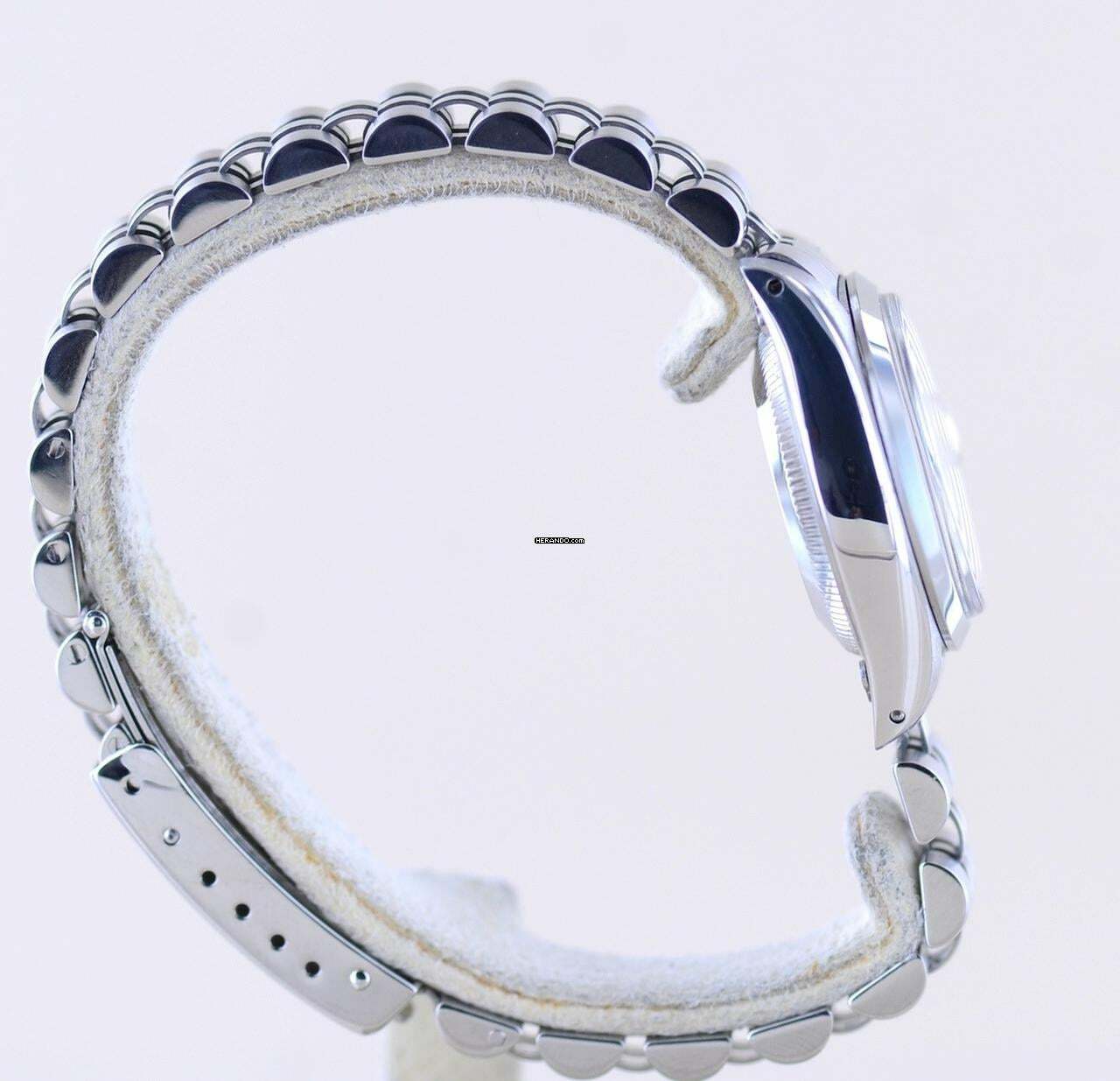 Thumbnail von Rolex Oyster Perpetual Lady Date silver index dial Jubiléband 26mm polished Bezel