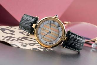 Thumbnail von Cartier Trinity Vendome LC GM Vermeil 925 Silber Trinity Dial Medium Size Ref. 590003