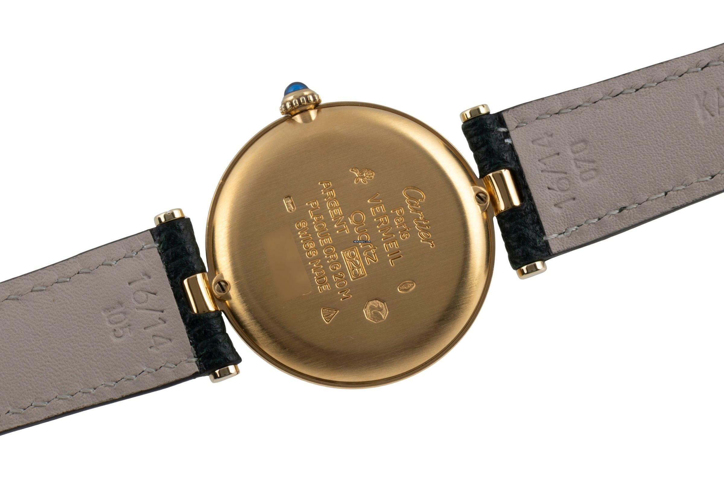 Thumbnail von Cartier Trinity Vendome LC GM Vermeil 925 Silber Trinity Dial Medium Size Ref. 590003