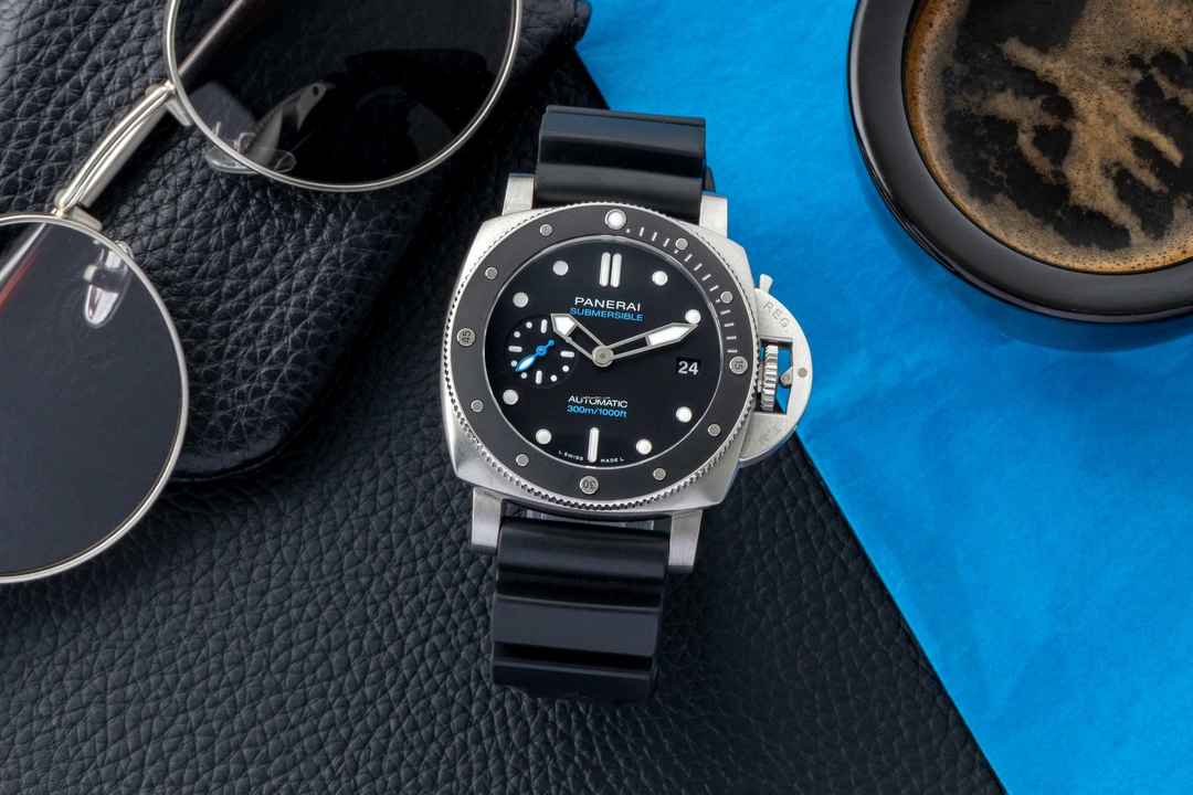  Panerai Luminor Submersible Stahl Automatik Herrenuhr PAM00683 B&P 