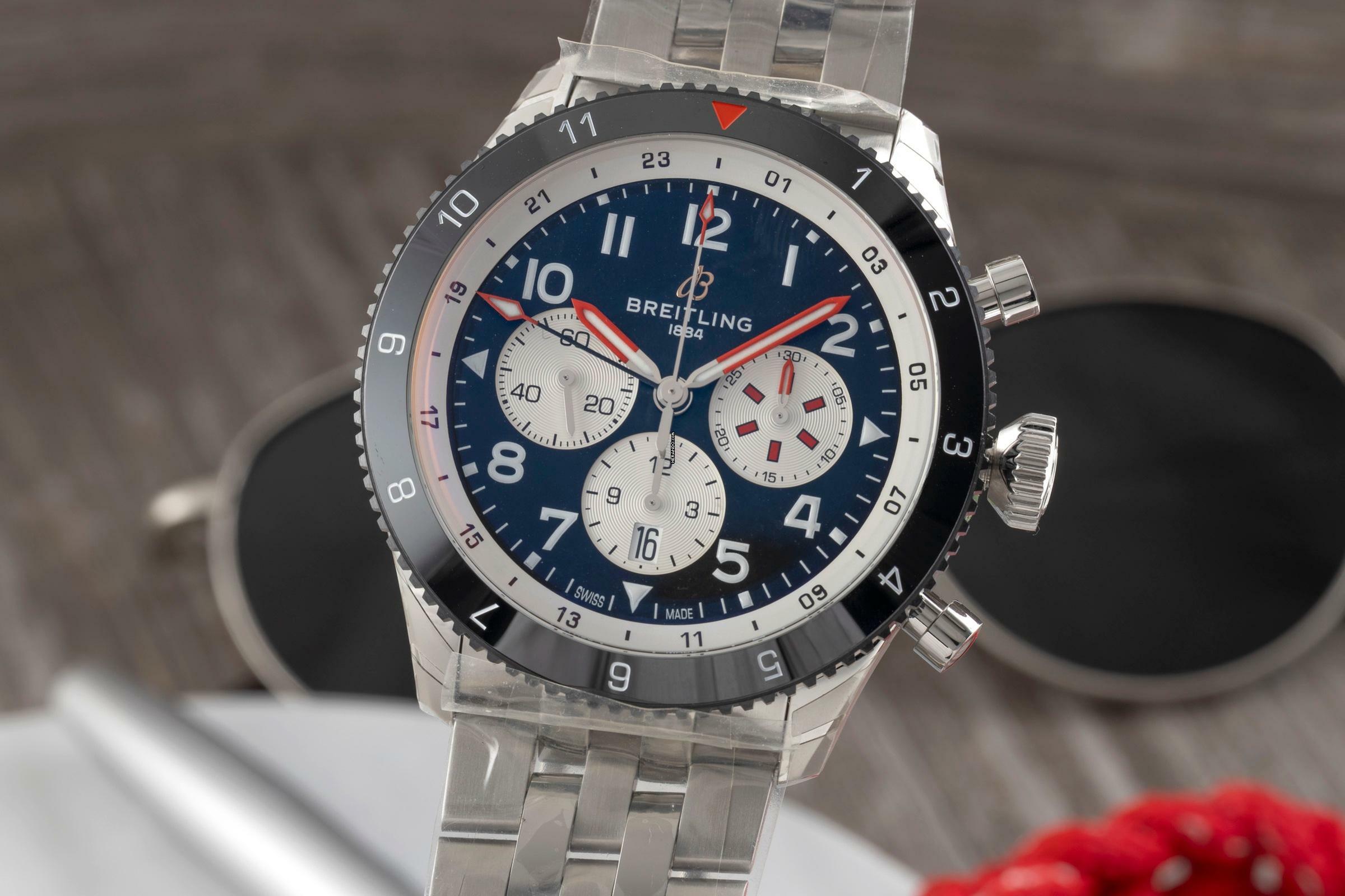  Breitling Super Avi B04 Chronograph GMT 46 Mosquito Ref. YB04451A1B1A1 B&P 