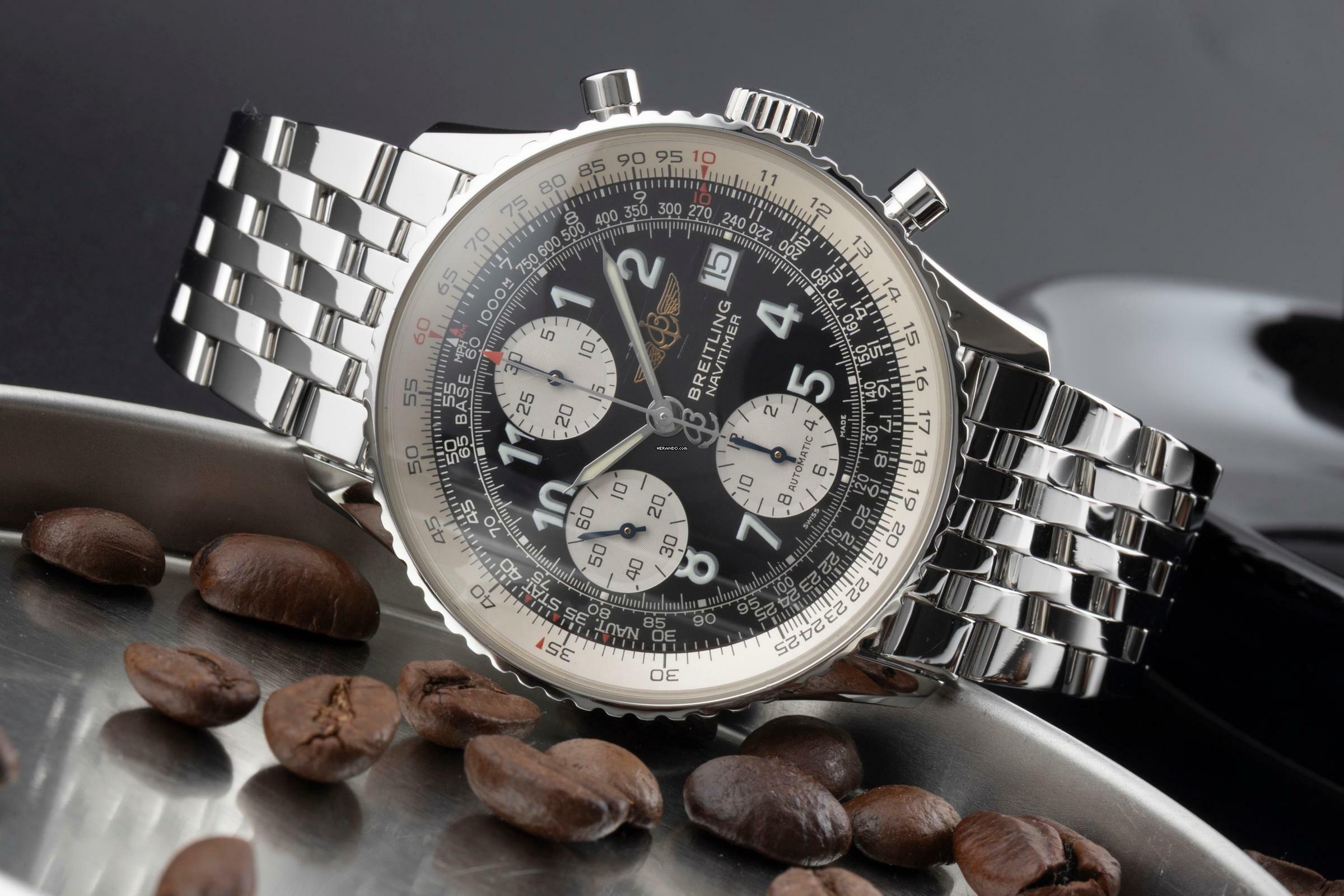 Thumbnail von Breitling Old Navitimer Chronograph Edelstahl Automatik Ref. A13322