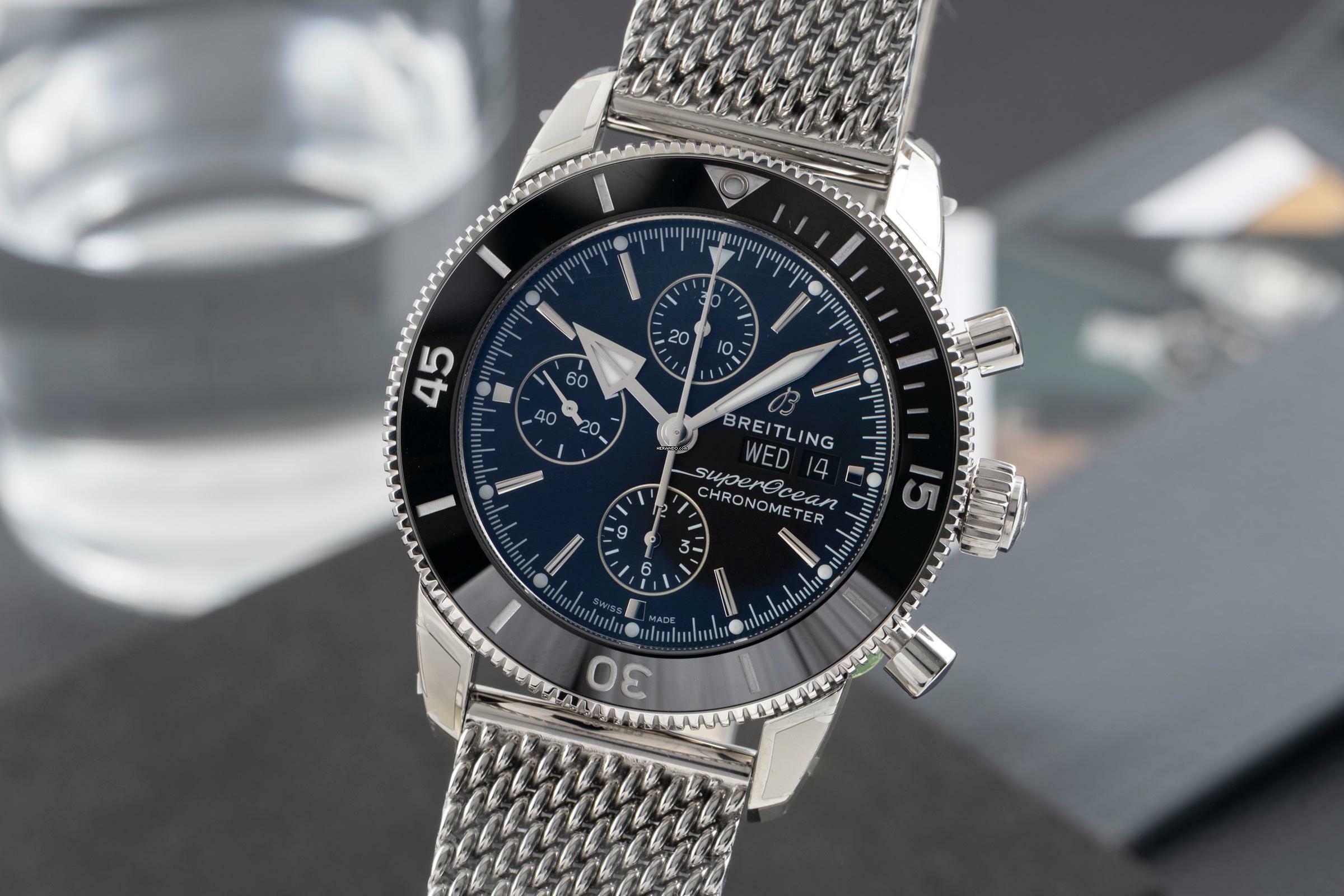  Breitling Superocean Heritage II Automatik Stahl A13313121B1A1 B&P 