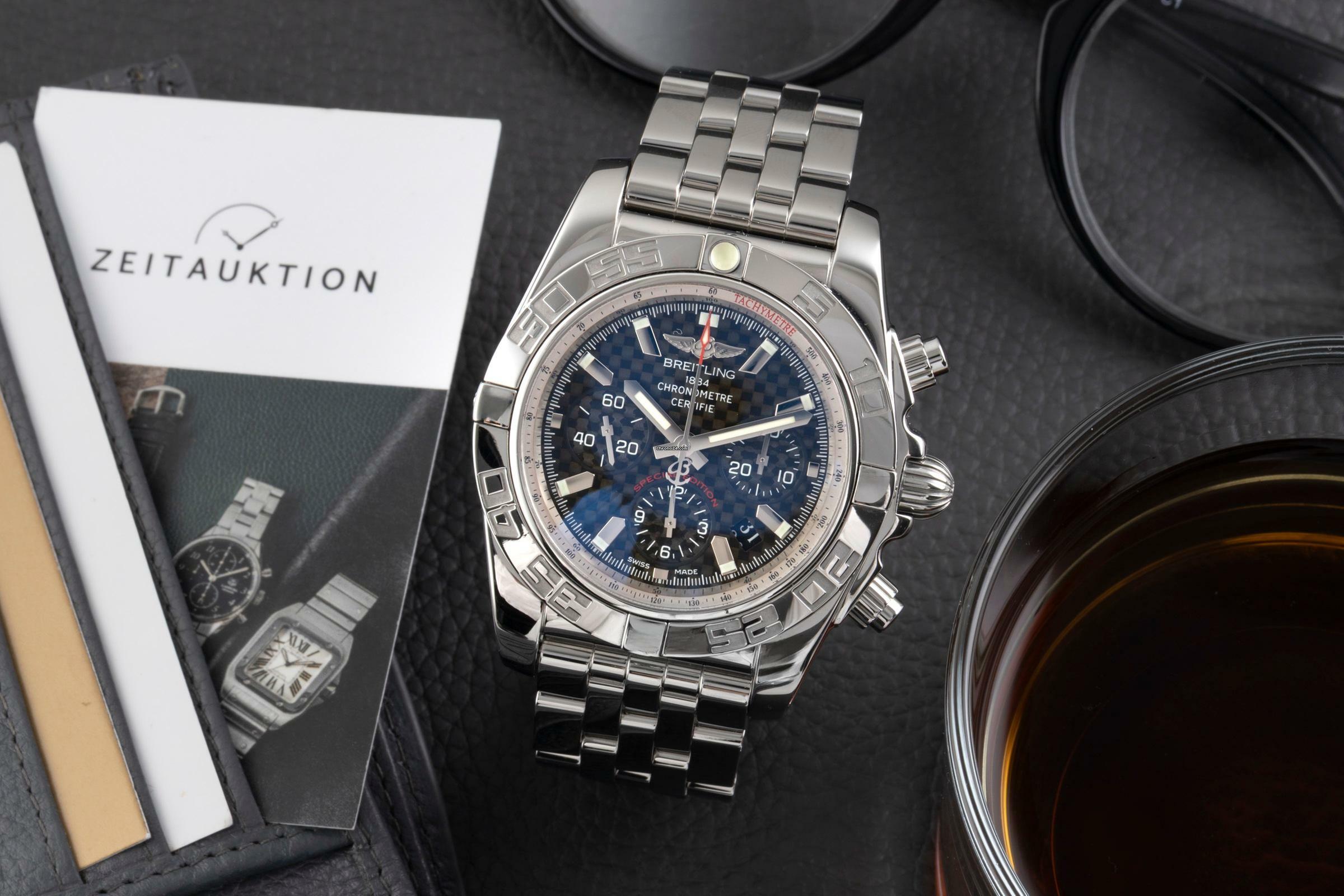 Thumbnail von Breitling Chronomat 44 Chronograph Stahl Automatik Ref. AB011012/BE69/388A B&P