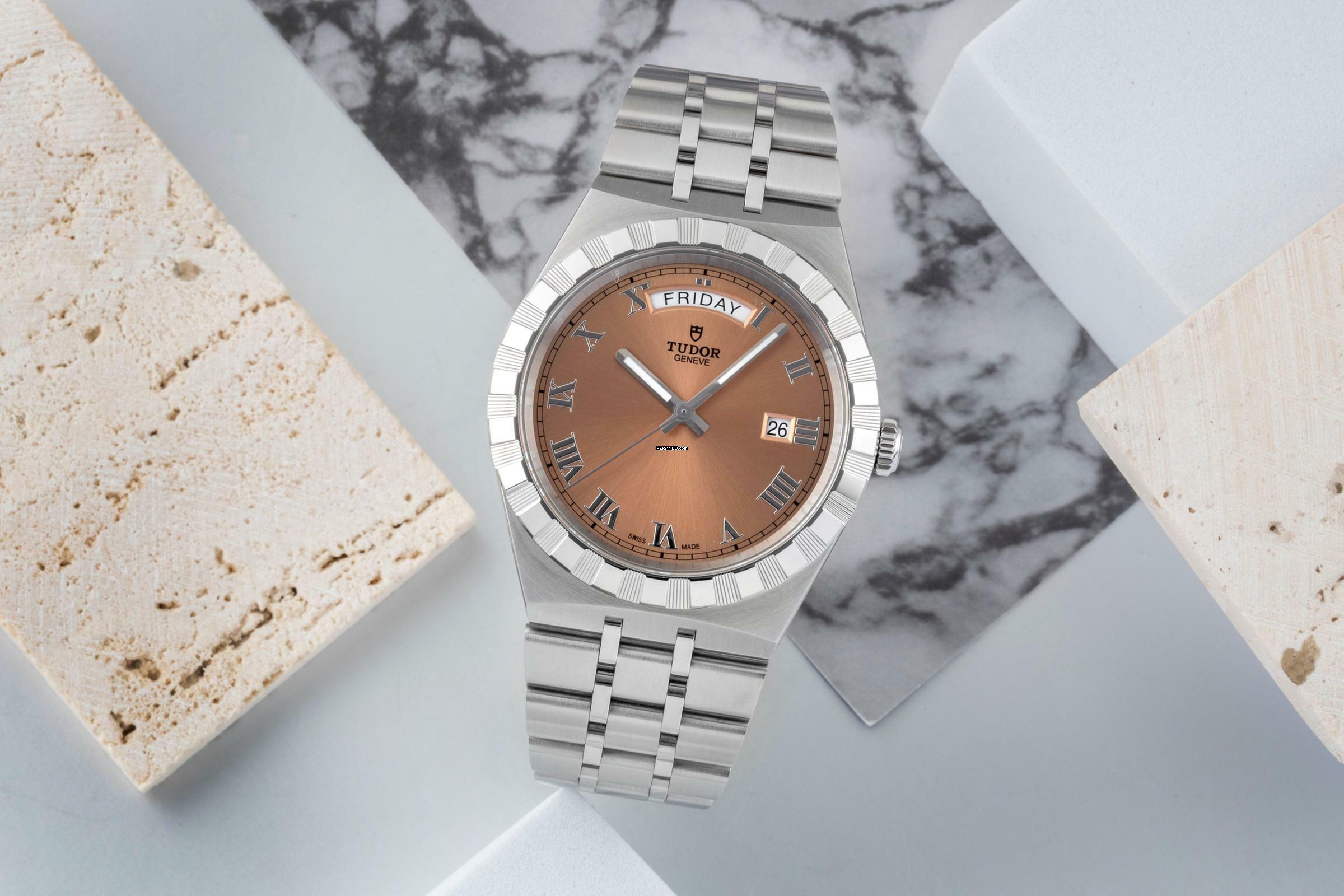  Tudor Royal 41 Automatik Edelstahl Herrenuhr Ref. M28600-0009 Box & Papiere 2023 