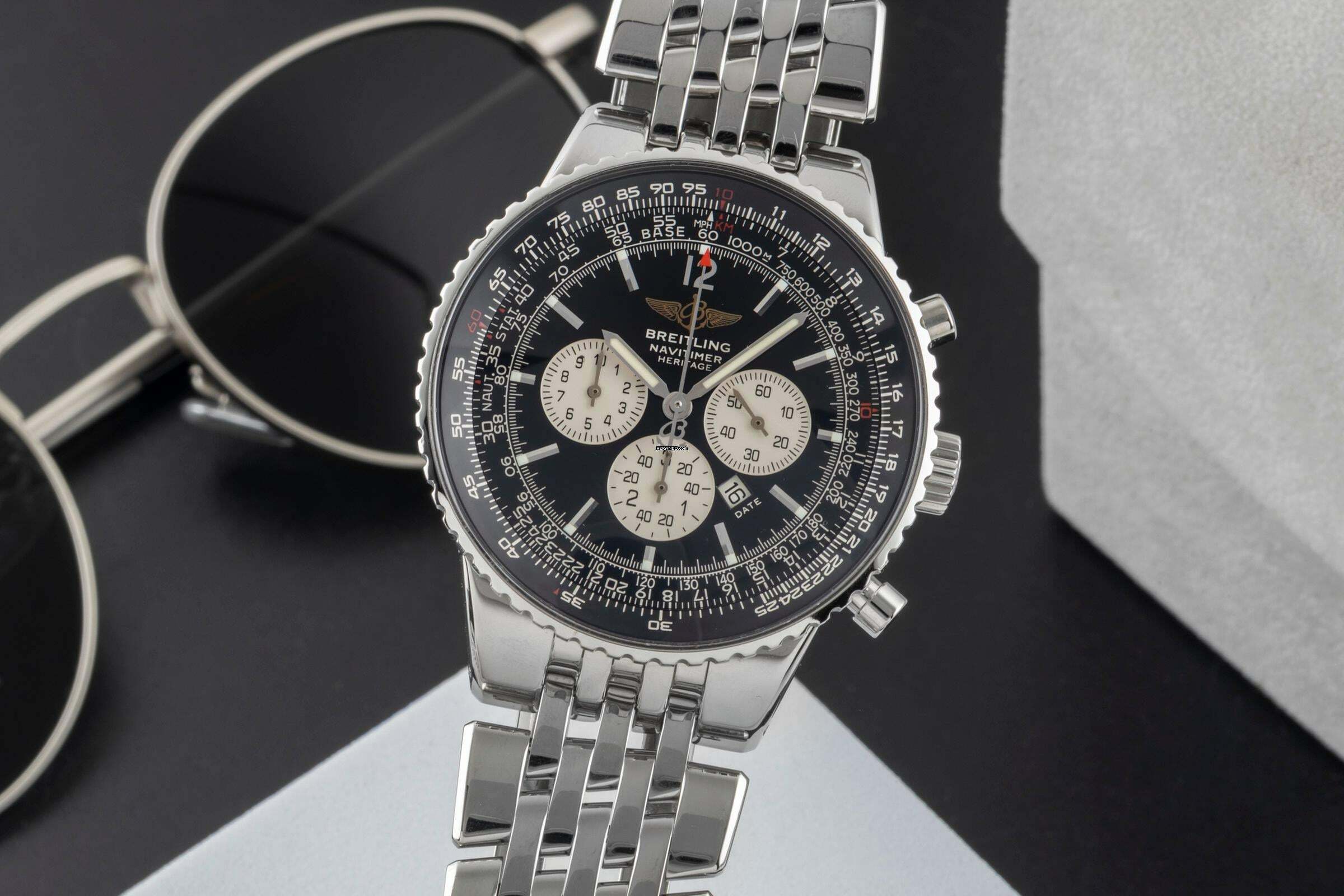  Breitling Navitimer Heritage Chronograph Stahl Automatik Ref. A3535024/B554 B&P 