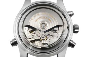 Thumbnail von IWC Fliegeruhr Doppelchronograph Schaffhausen Pilot Double Chronograph Automatik Stahl Herrenuhr Ref IW377801