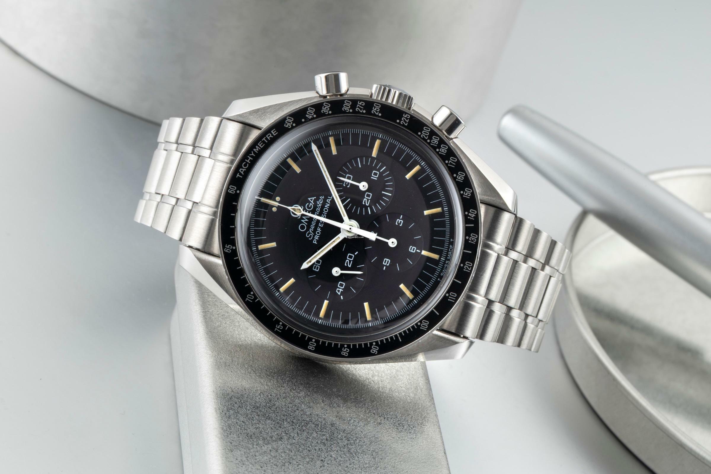 Thumbnail von Omega Speedmaster Professional Moonwatch Chronograph Stahl Handaufzug Ref. 3590.50.00 B&P