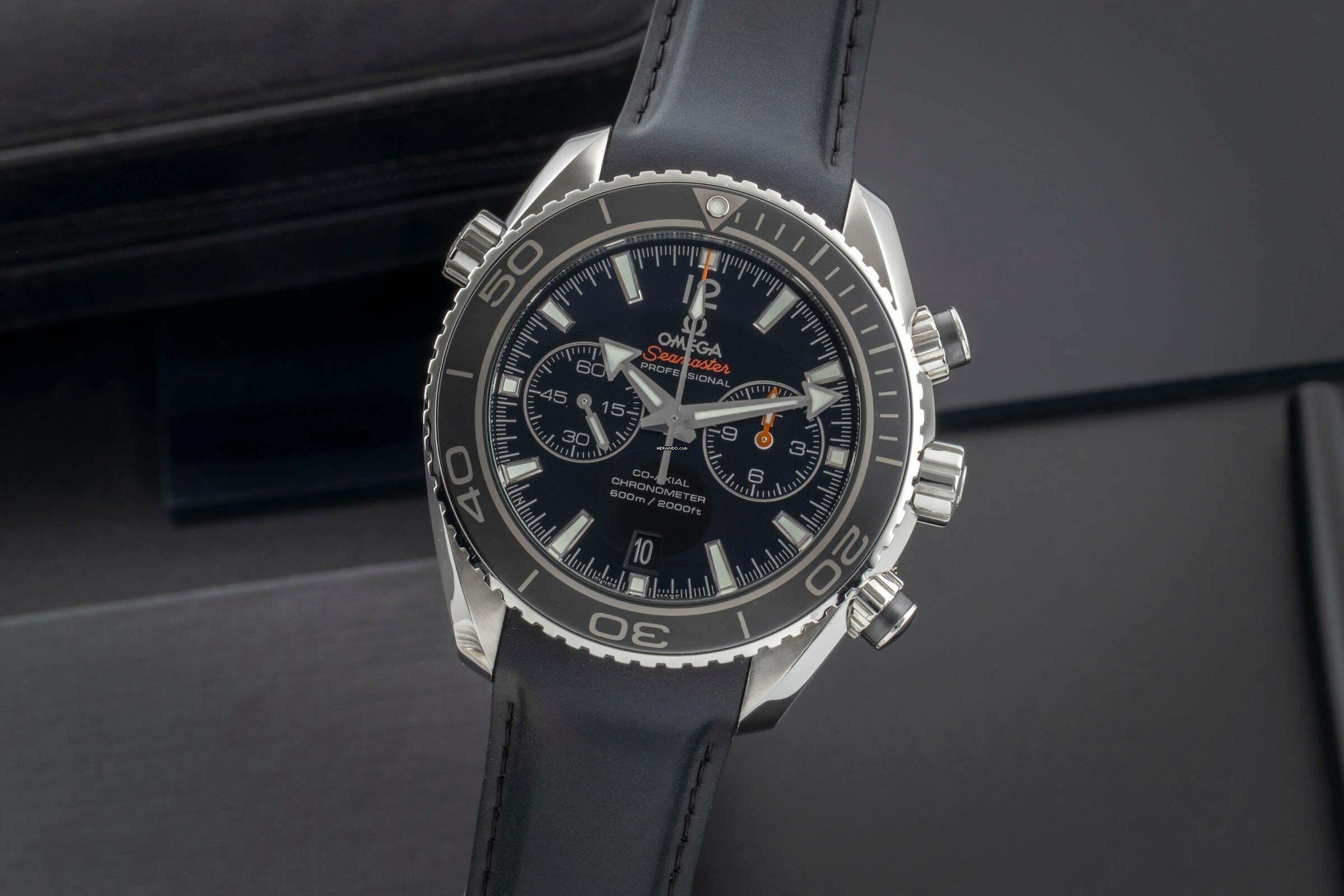  Omega Seamaster Planet Ocean Chronograph Automatik Edelstahl 232.32.46.51.01.003 B&P 2015 
