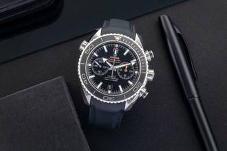 Thumbnail von Omega Seamaster Planet Ocean Chronograph Automatik Edelstahl 232.32.46.51.01.003 B&P 2015
