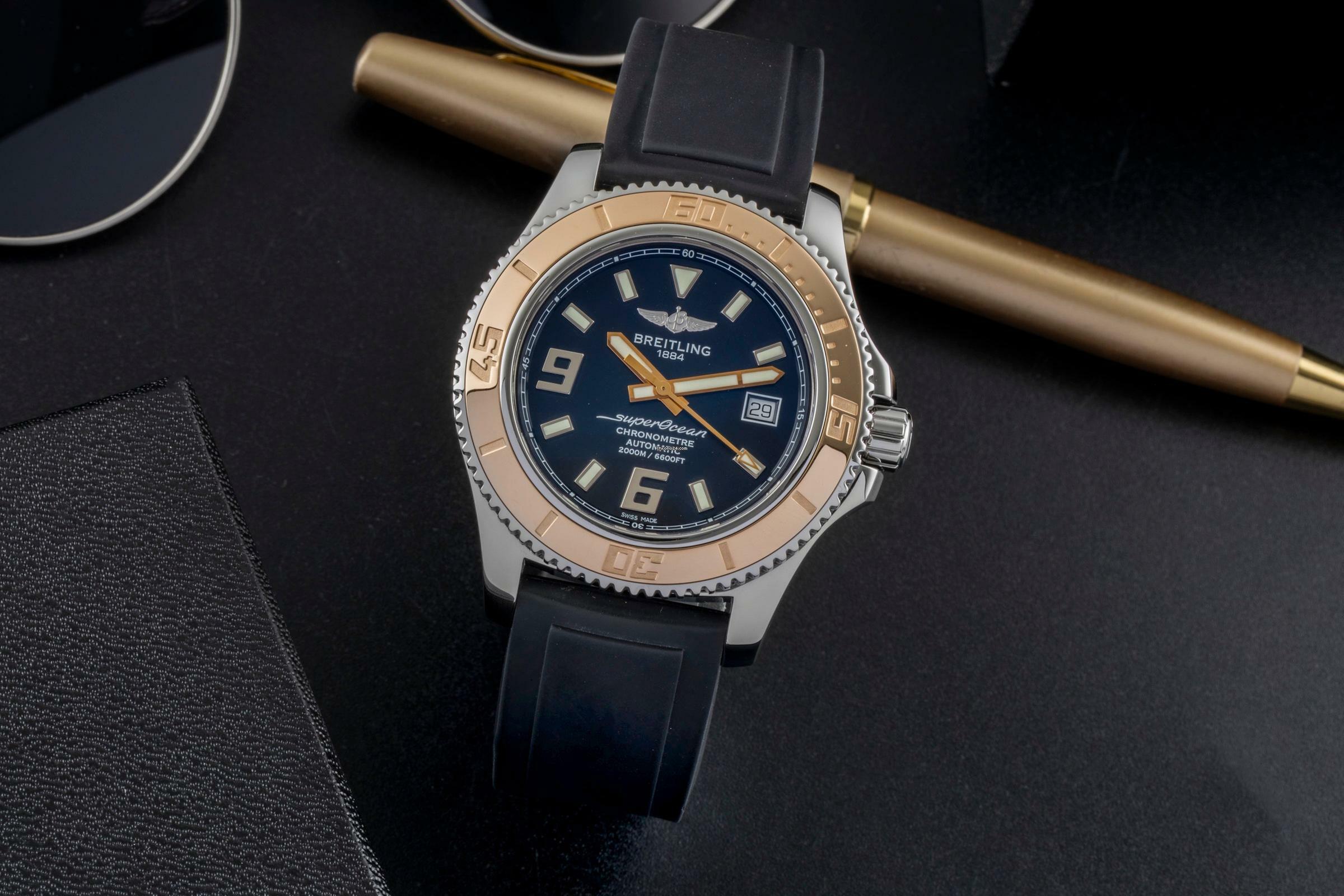 Thumbnail von Breitling Superocean 44 Stahl / Gold Automatik Datum Ref. C1739112/BA77 B&P 2014