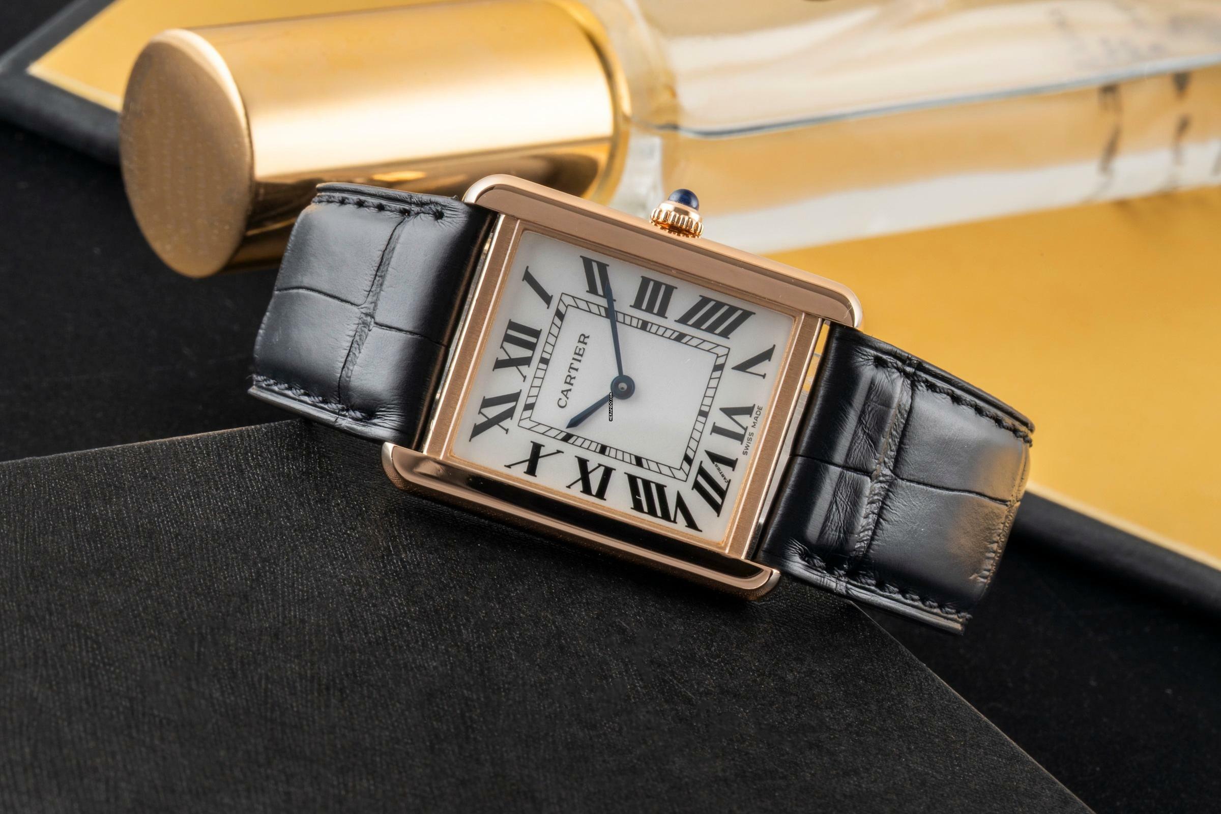 Thumbnail von Cartier Tank Solo LM 18k (0,750) Roségold Quarz Herrenuhr Ref. W5200025 Papiere
