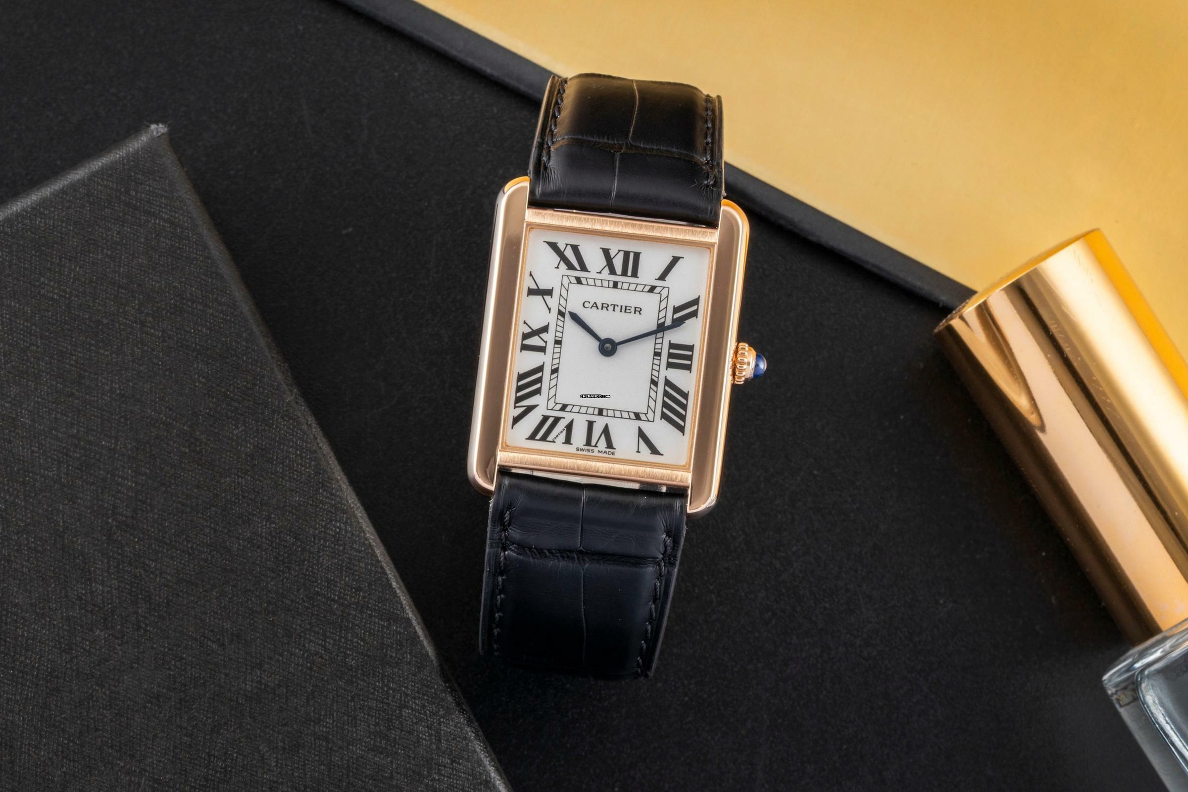 Thumbnail von Cartier Tank Solo LM 18k (0,750) Roségold Quarz Herrenuhr Ref. W5200025 Papiere