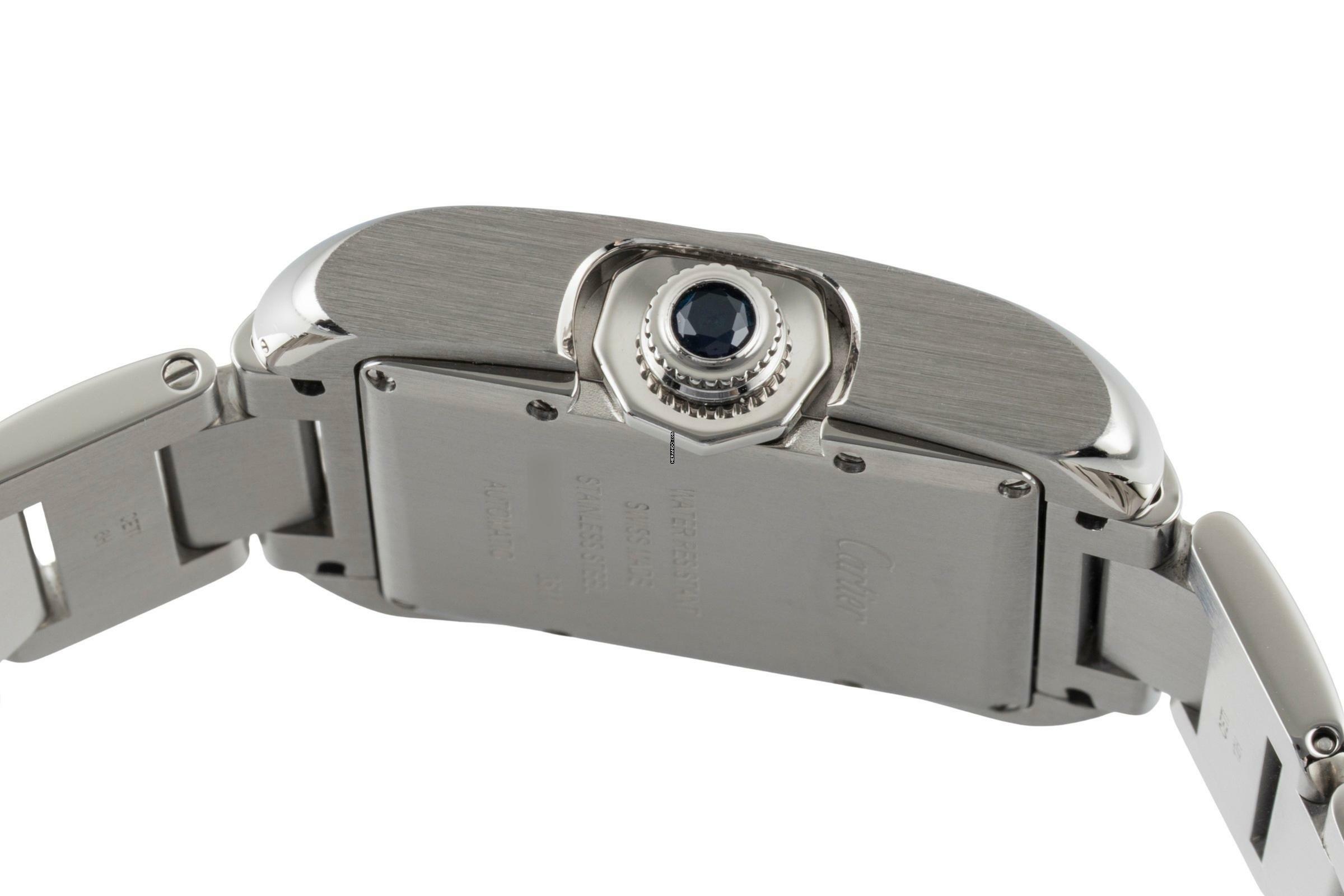 Thumbnail von Cartier Tank Anglaise Silver Dial Stahl Automatik Herren Ref. W5310009 Papiere