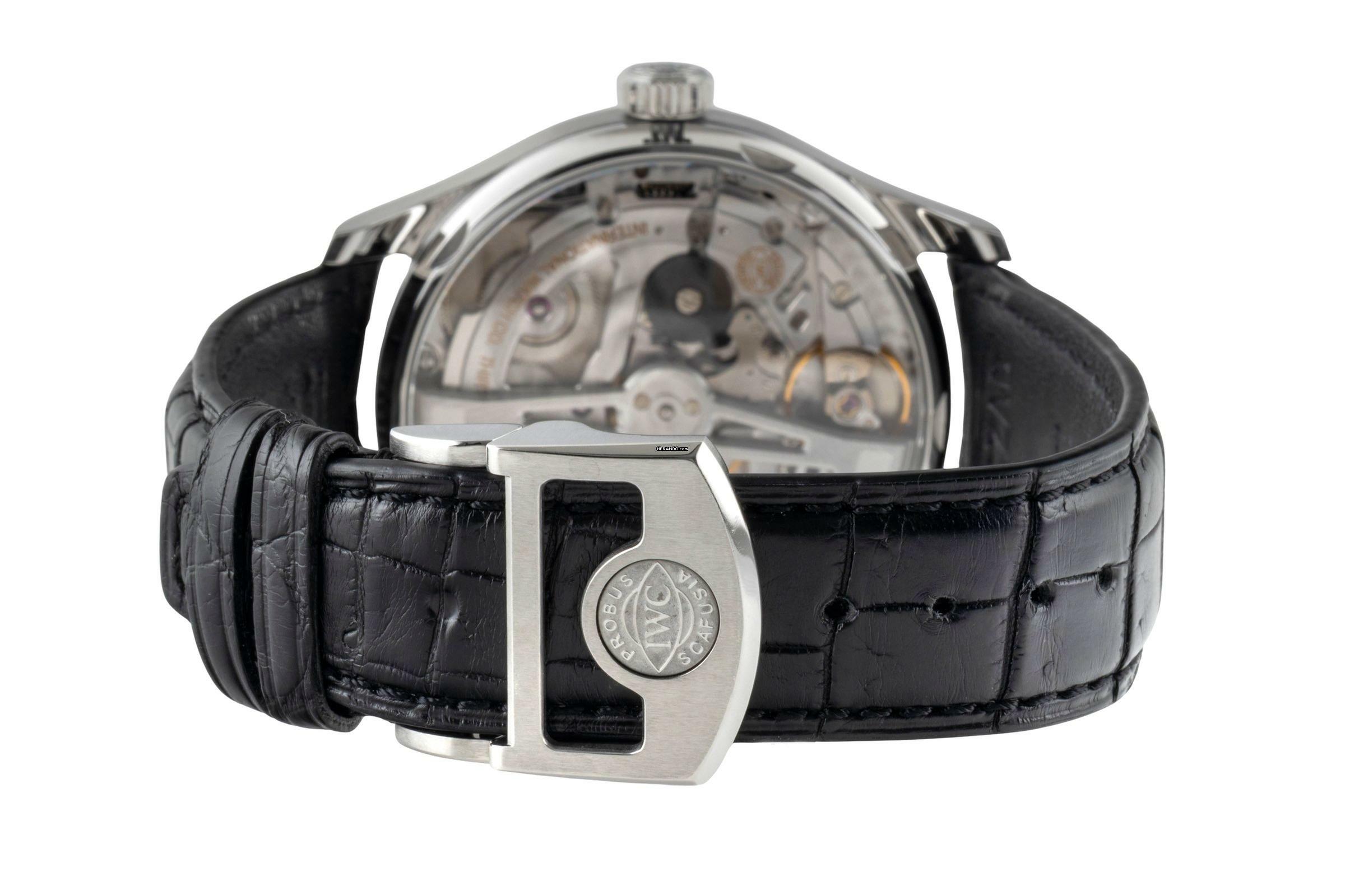 Thumbnail von IWC Portugieser Automatik Edelstahl Automatik Herrenuhr Ref. IW500706 one out of 50