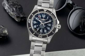 Thumbnail von Breitling Superocean II 44 Stahl Automatik Herrenuhr A17392D71 Papiere 2019