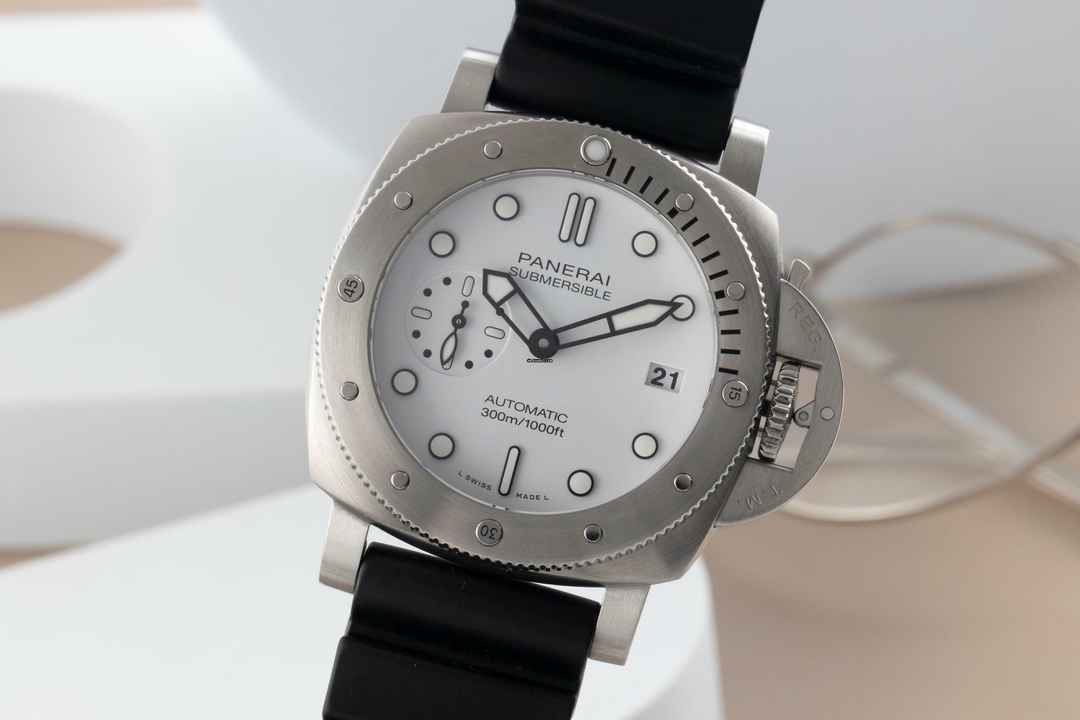  Panerai Submersible Edelstahl Automatik Herrenuhr Ref. PAM01223 B&P 2021 