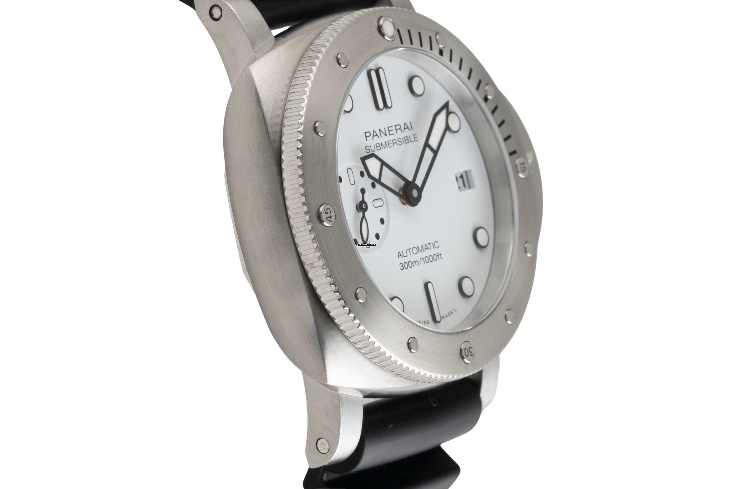 Thumbnail von Panerai Submersible Edelstahl Automatik Herrenuhr Ref. PAM01223 B&P 2021