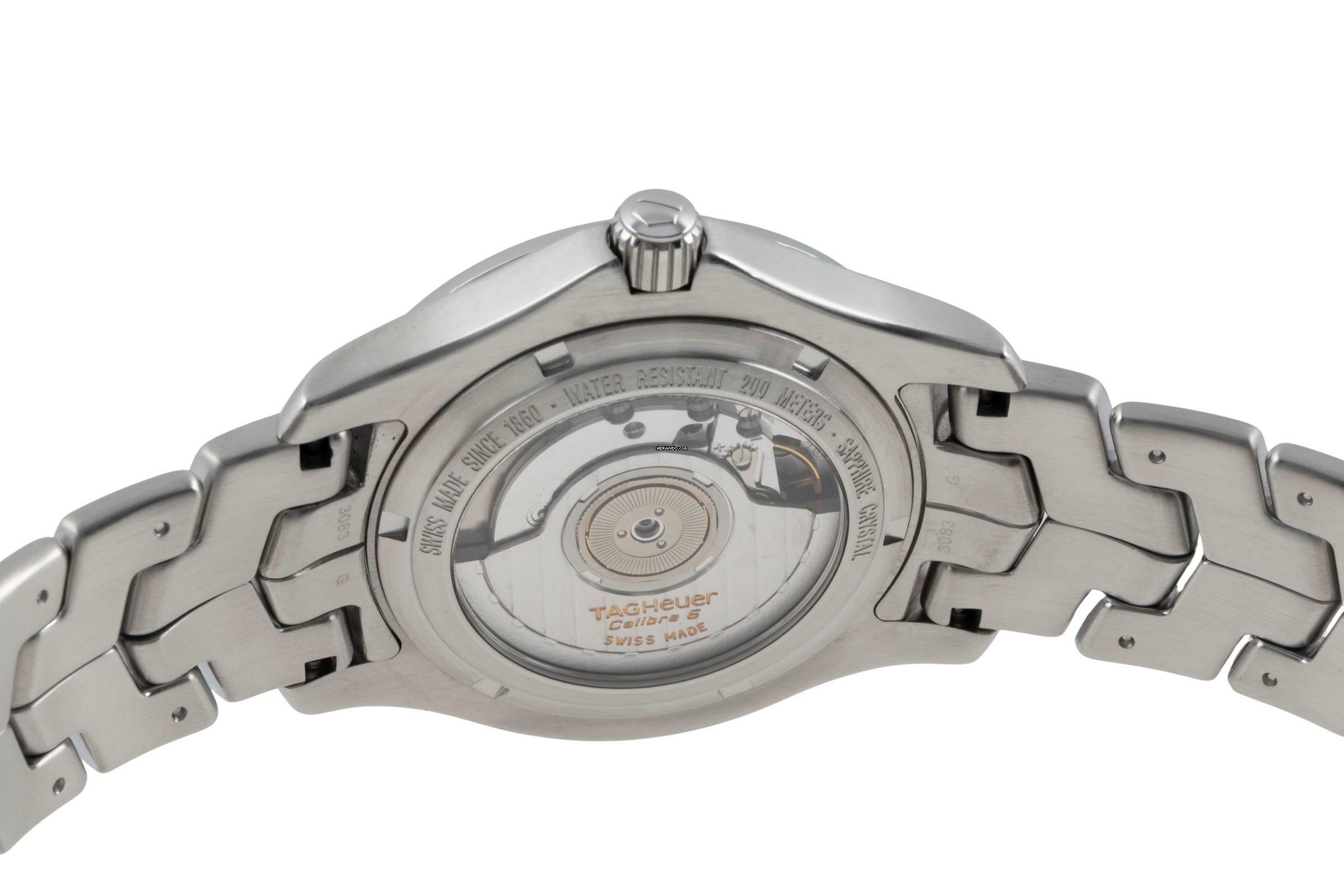 Thumbnail von TAG Heuer Link Calibre 6 Black Dial Edelstahl Automatik Herrenuhr Ref. WJF211A