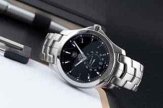 Thumbnail von TAG Heuer Link Calibre 6 Black Dial Edelstahl Automatik Herrenuhr Ref. WJF211A