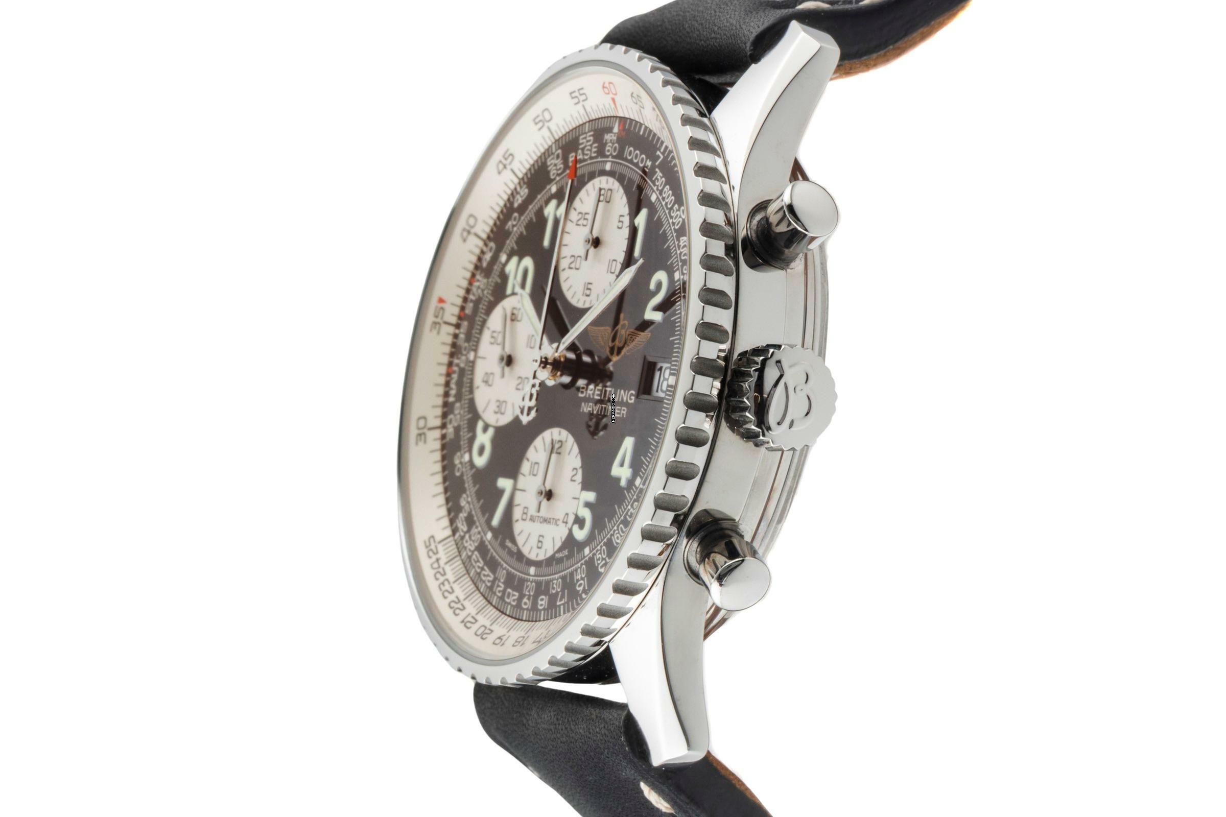 Thumbnail von Breitling Old Navitimer Chronograph Edelstahl Automatik Ref. A13322