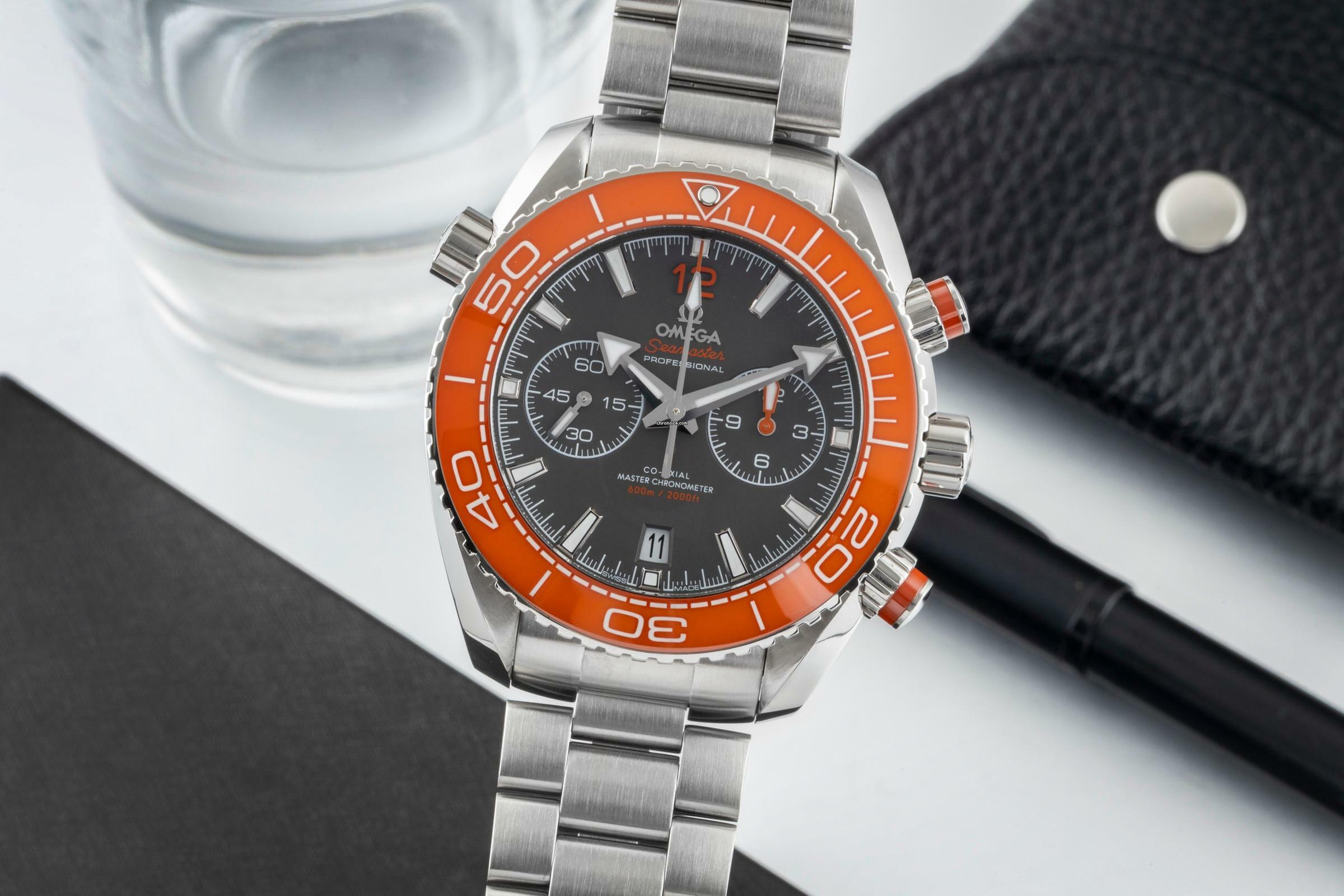  Omega Seamaster Planet Ocean Chronograph 600m Chronograph Stahl Ref. 215.30.46.51.99.001 B&P 