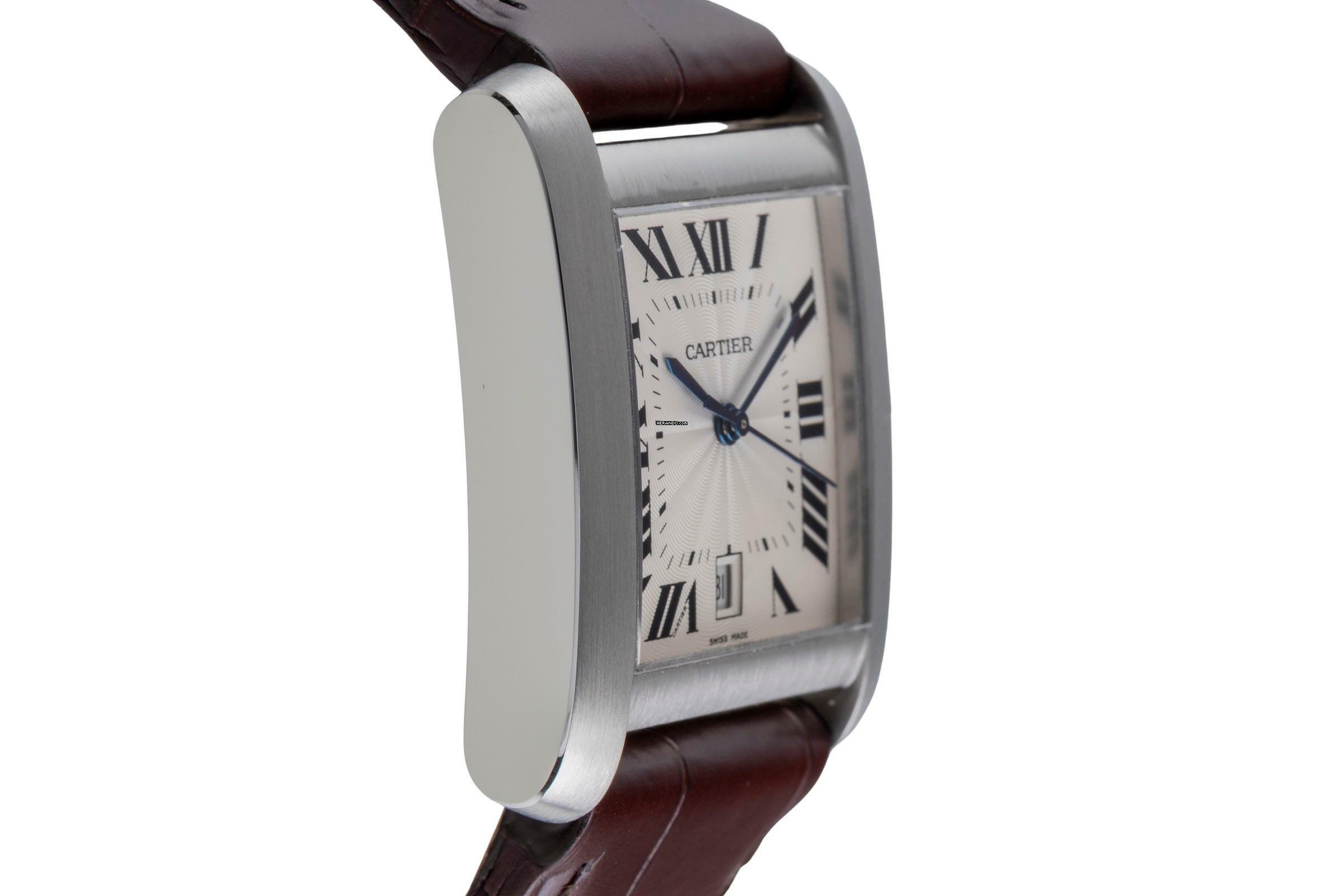 Thumbnail von Cartier Tank Française Edelstahl Automatik Herrenuhr Ref. W5101755 B&P 2002