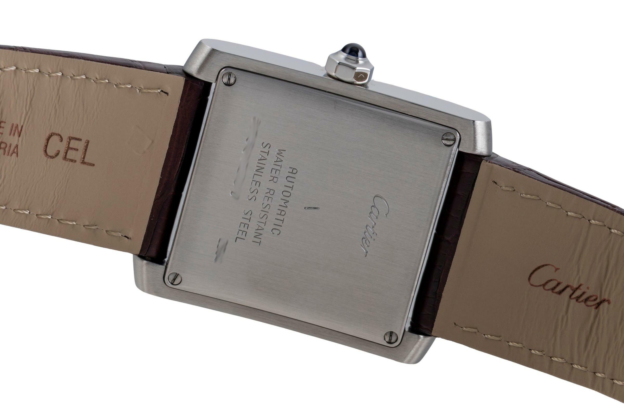 Thumbnail von Cartier Tank Française Edelstahl Automatik Herrenuhr Ref. W5101755 B&P 2002